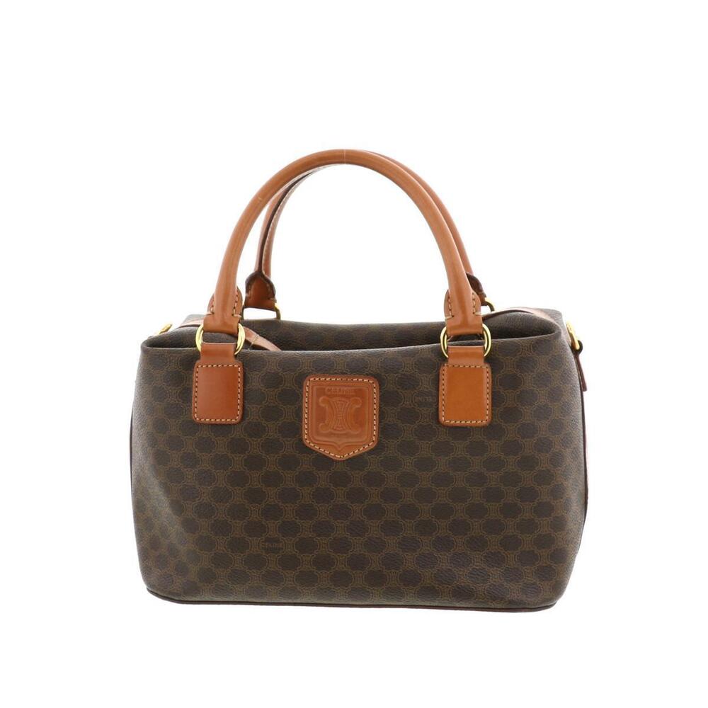 CELINE Macadam Handbag Brown
